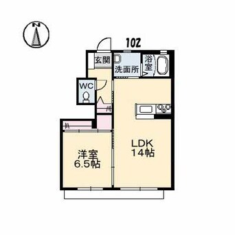 間取図 エヴァグリーン南斎院