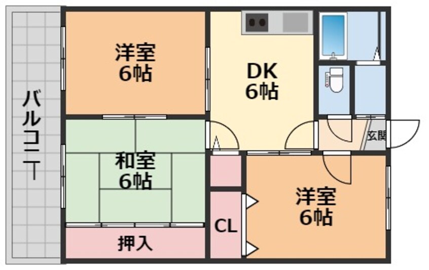 間取図 ベルローズ