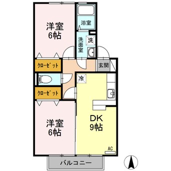 間取図 ジュネス椿Ａ