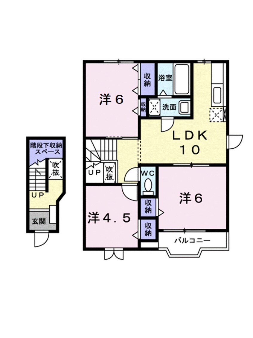 間取図 ウエストコート　Ｂ