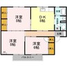 セジュールＭＧ　Ⅰ 3DKの間取り