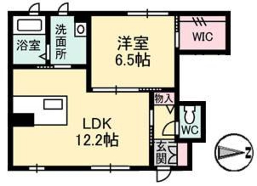 間取図 カルフール空港通