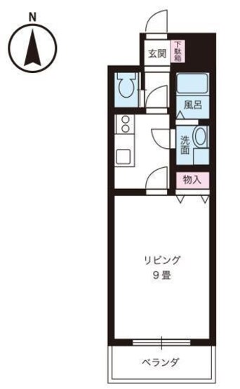 間取図 シャンティ平和通