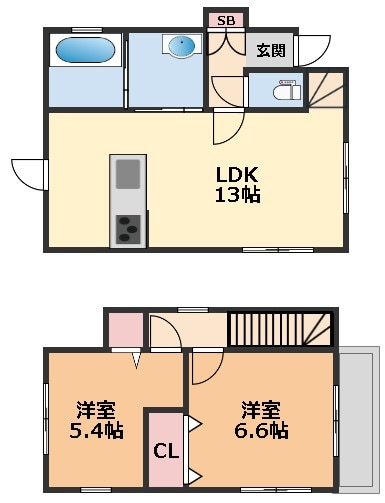 間取り図 西石井一戸建