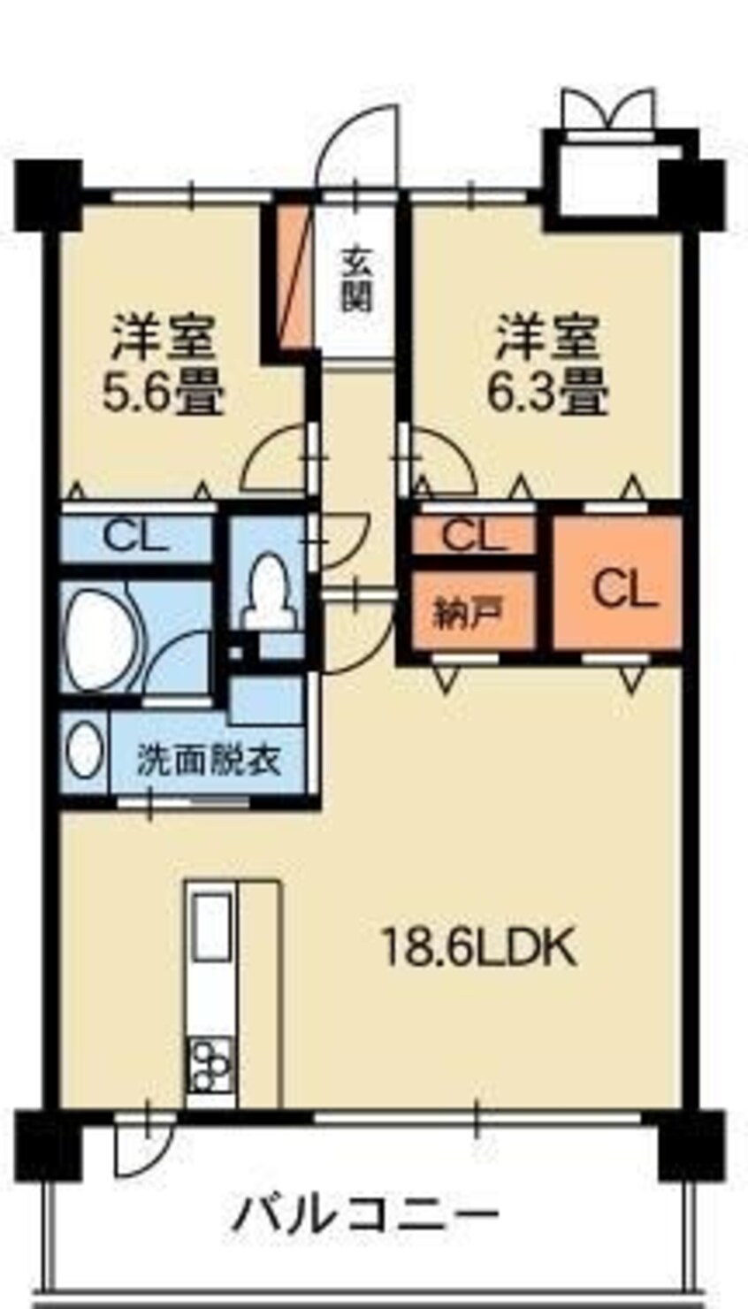 間取図 ヴィラN