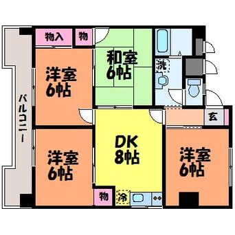 間取図 フェリオ市駅西Ⅱ　