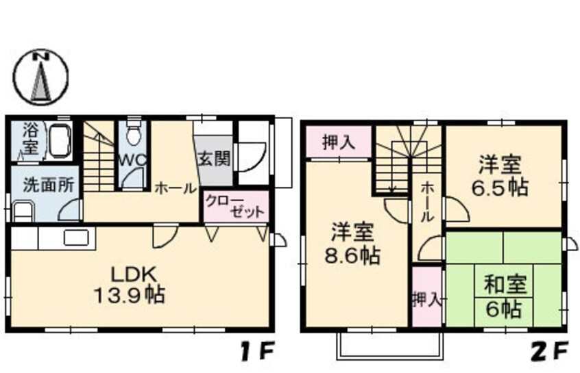 間取図 岩崎町　一戸建