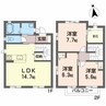 ウッドハウスⅢ 3LDKの間取り