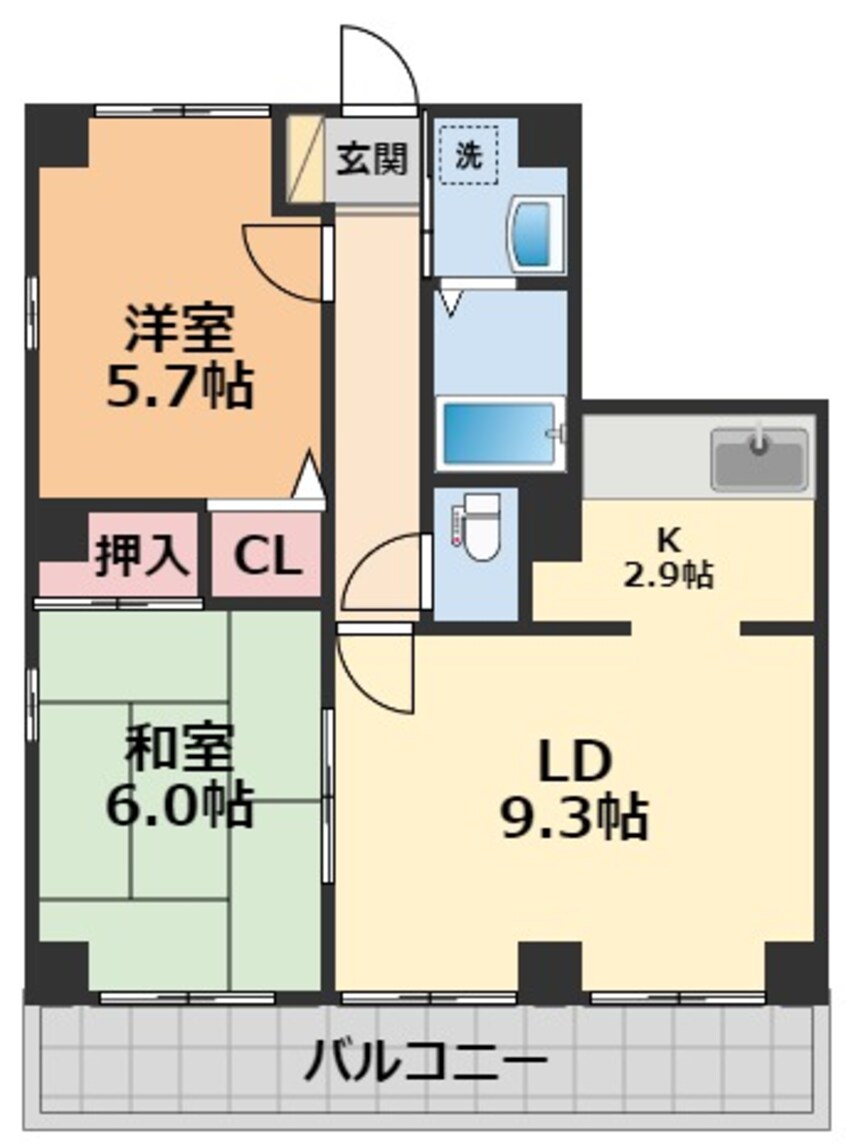 間取図 フォブールＭⅡ