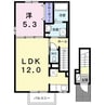 レジデンスＴ・ＮＯＲＴＨ 1LDKの間取り