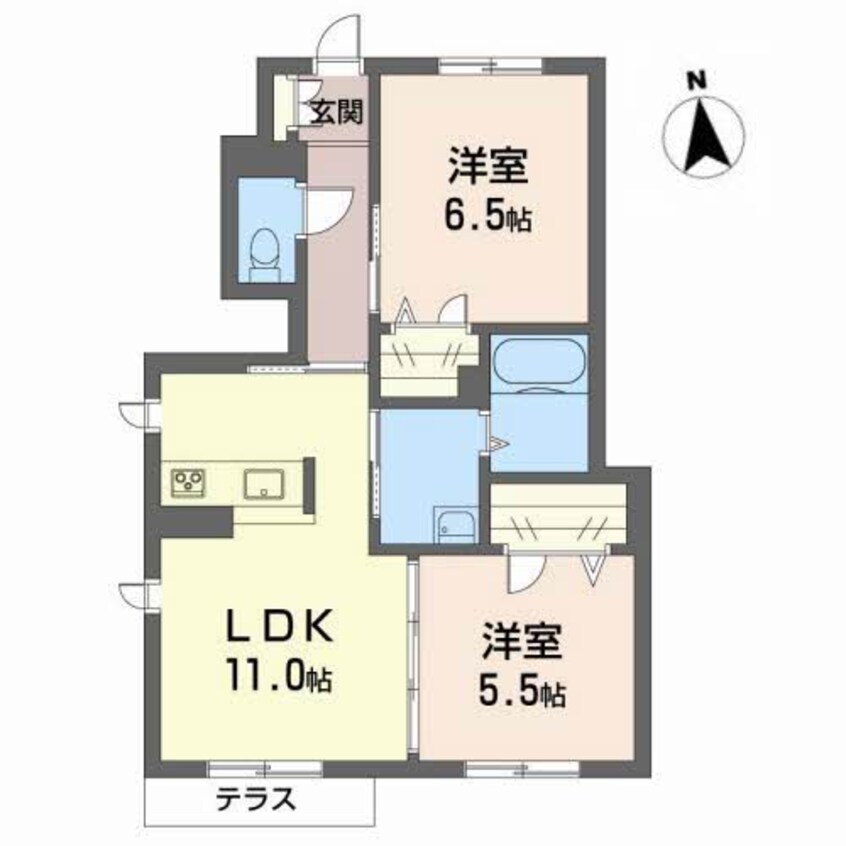 間取図 グリナージュ北山越