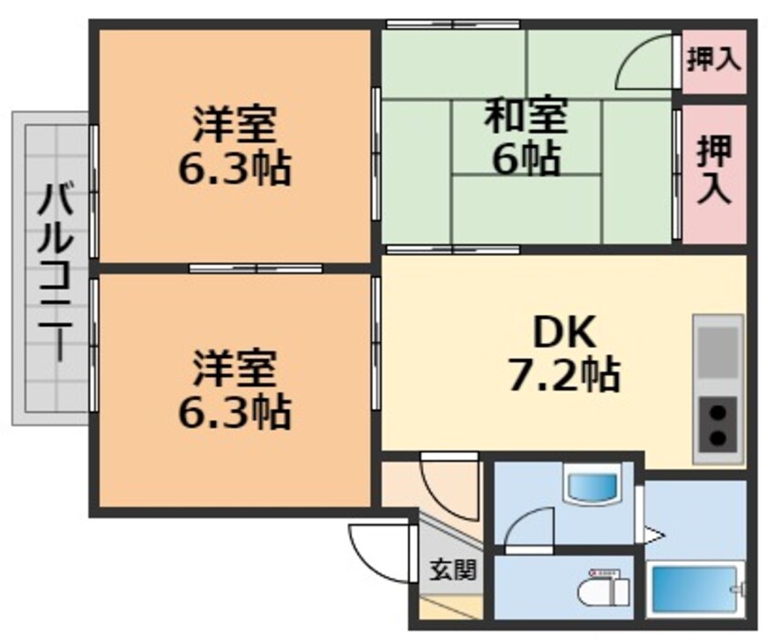 間取図 エスポワールA・Ｂ・C棟