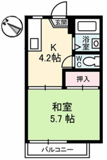 間取図 コーポ渡部