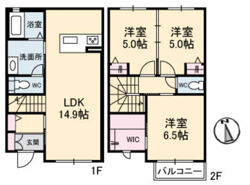 間取図 ジュネス・youtoⅡ