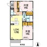 空と風B　 2LDKの間取り
