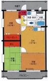 ユーミー平松 3DKの間取り