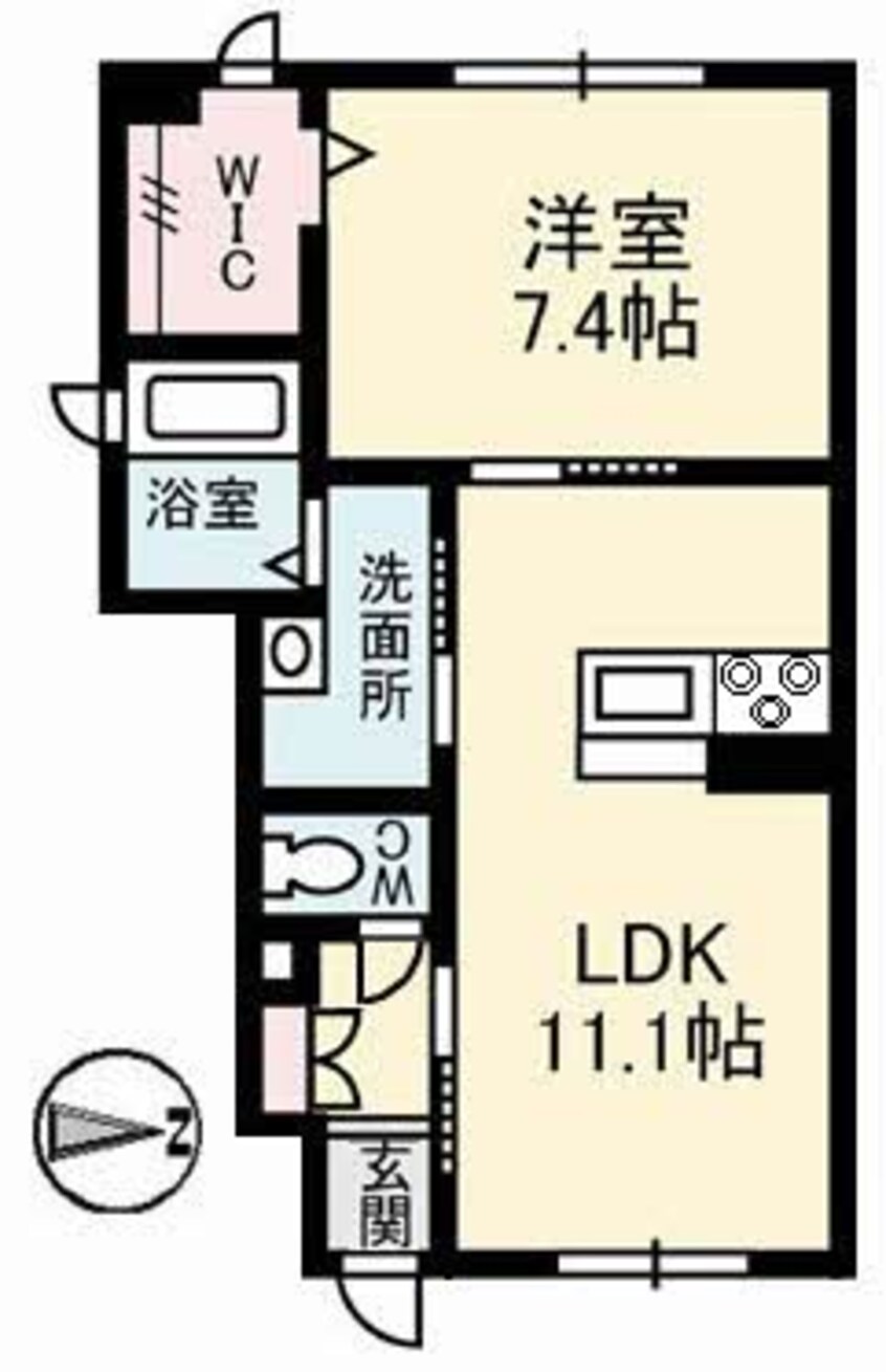 間取図 フェリシードひめばら　A棟