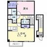 ウィッシュⅡ 1LDKの間取り