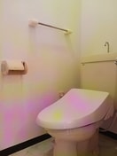 落ち着いた色調のトイレです サン住吉