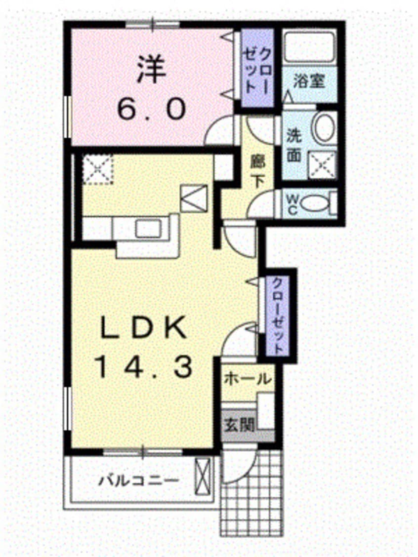間取図 ドルチェ・マンダリーノ　Ｃ