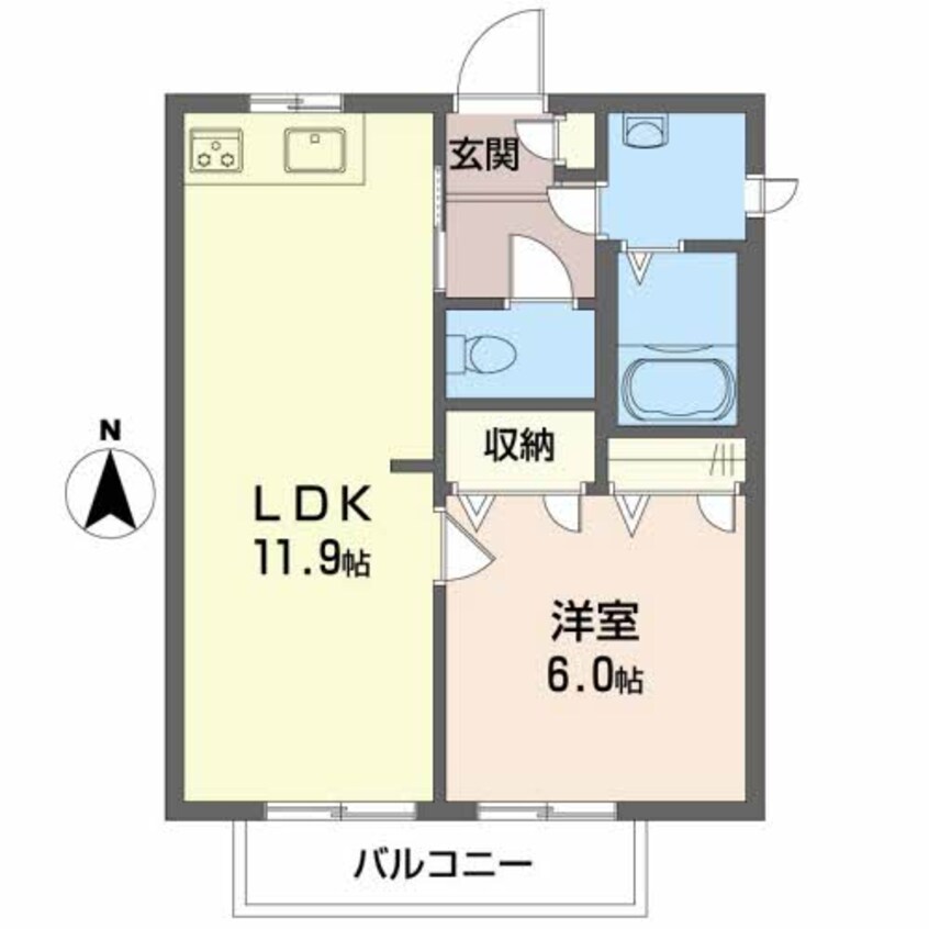 間取図 ディアス土居田