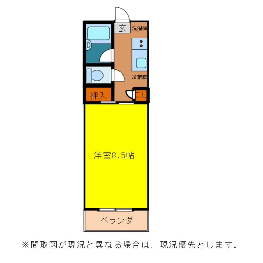 間取図 名鉄三河線/吉浜駅 徒歩8分 1階 築18年