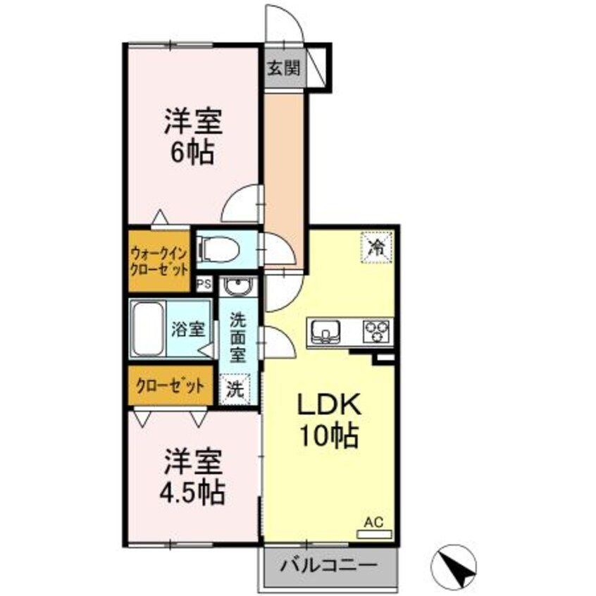 間取図 名鉄三河線/碧南中央駅 徒歩32分 1階 築4年