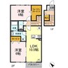 名鉄三河線/碧南中央駅 徒歩32分 2階 築5年 2LDKの間取り
