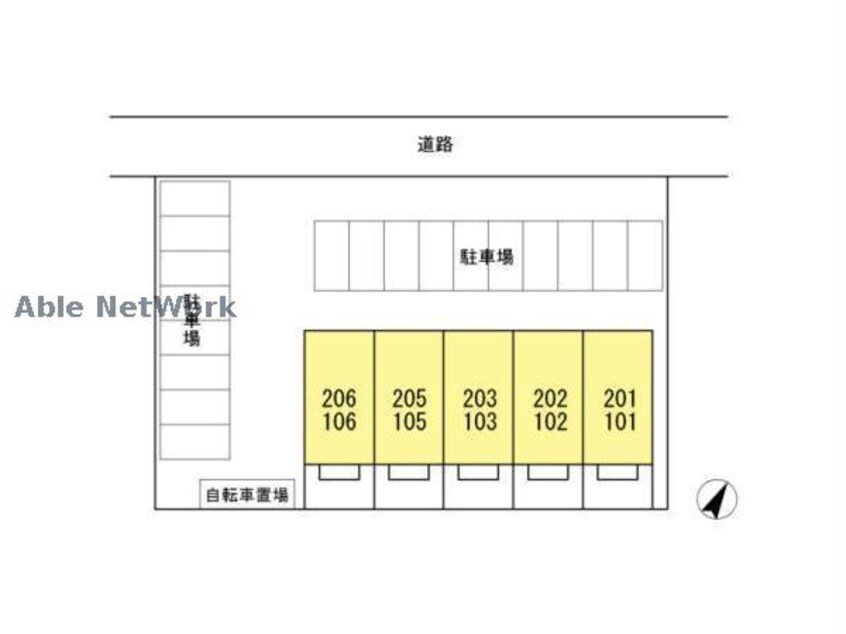 駐車場配置図 名鉄三河線/碧南駅 徒歩27分 2階 築9年