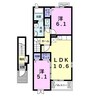 名鉄三河線/碧南中央駅 徒歩10分 2階 築13年 2LDKの間取り