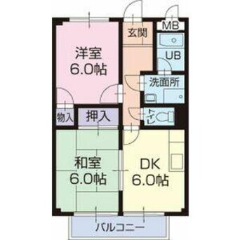 間取図 名鉄三河線/碧南駅 徒歩18分 2階 築26年