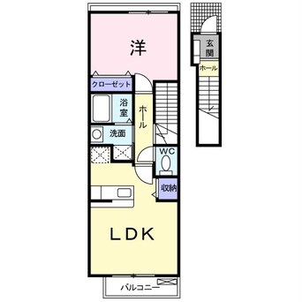 間取図 名鉄三河線/吉浜駅 徒歩24分 2階 築17年
