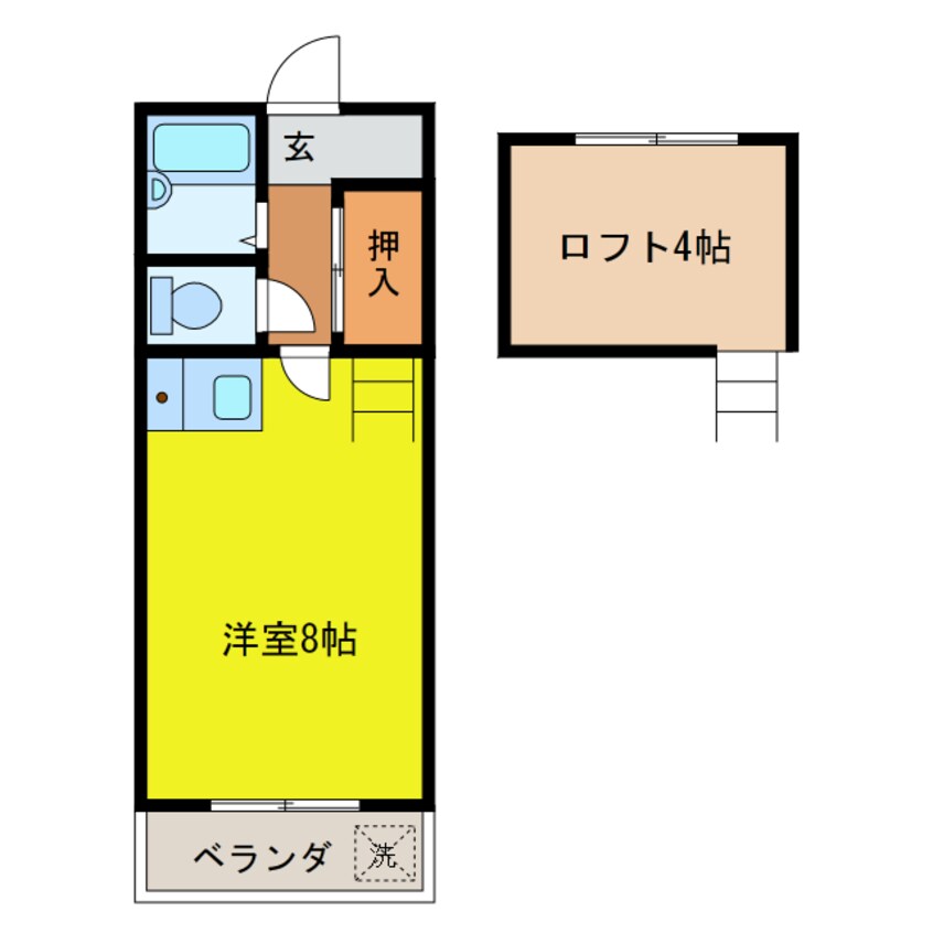 間取図 名鉄三河線/三河高浜駅 徒歩17分 2階 築30年