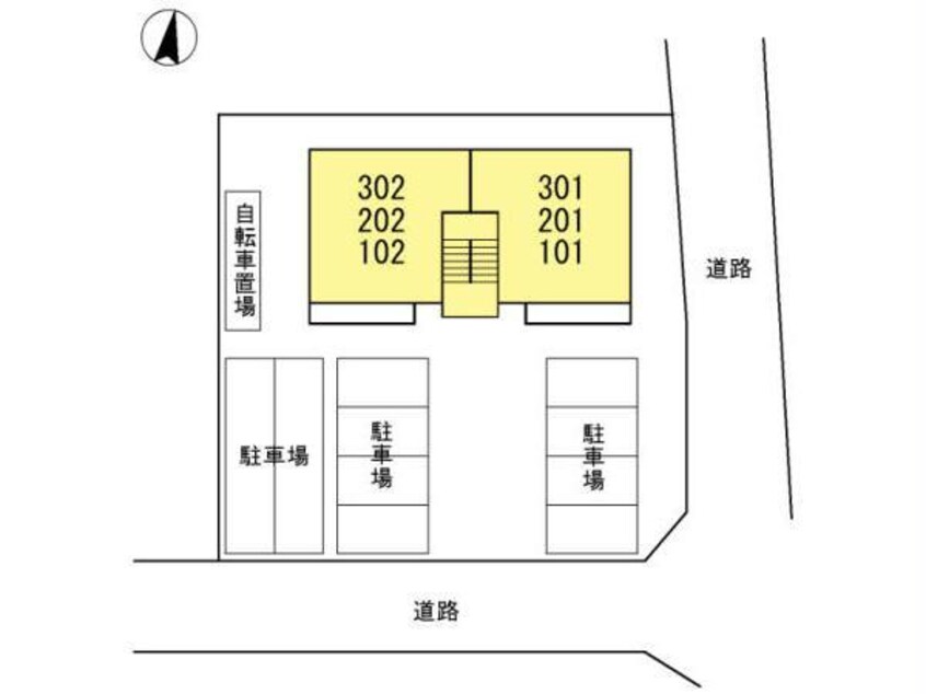 駐車場配置図 名鉄三河線/三河高浜駅 徒歩15分 3階 築10年