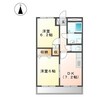 名鉄三河線/碧南駅 徒歩17分 2階 築23年 2DKの間取り