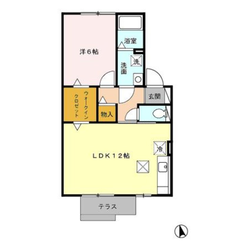 間取図 名鉄三河線/北新川駅 徒歩5分 1階 築18年