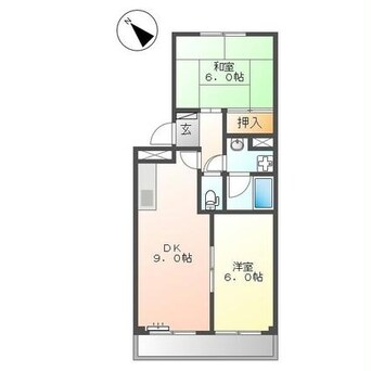 間取図 名鉄三河線/碧南中央駅 徒歩22分 2階 築27年