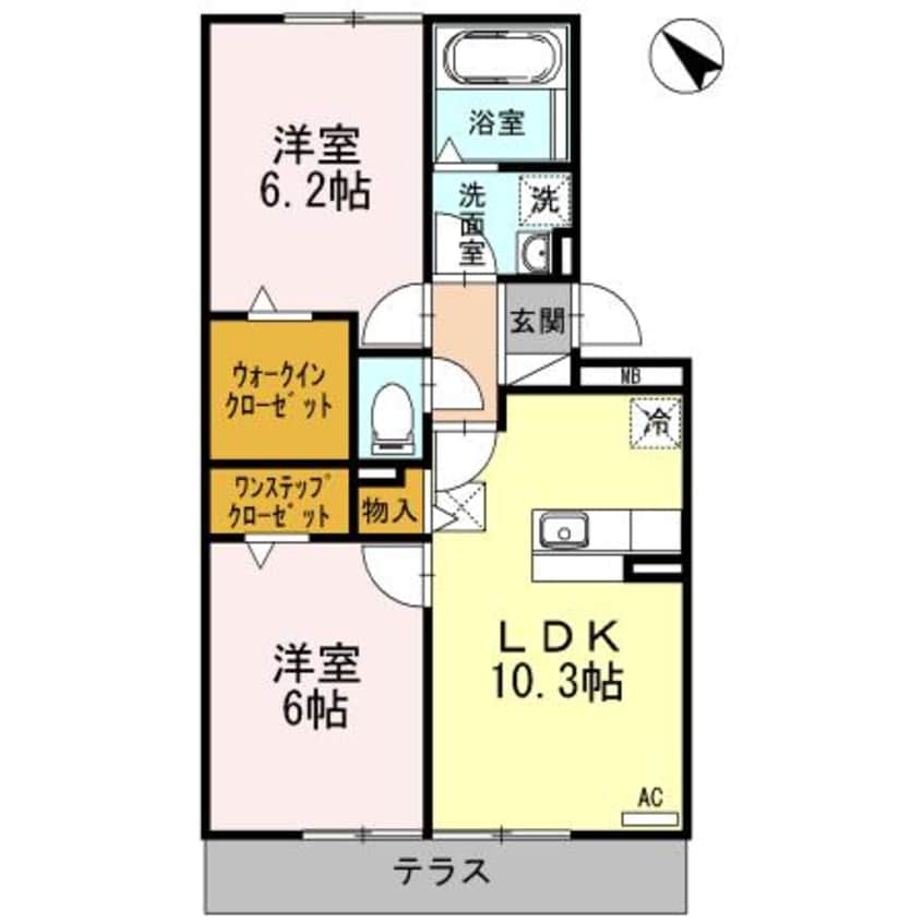 間取図 名鉄三河線/三河高浜駅 徒歩14分 1階 築10年