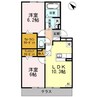 名鉄三河線/三河高浜駅 徒歩14分 1階 築10年 2LDKの間取り