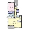 ソーレ（sole） 1LDKの間取り