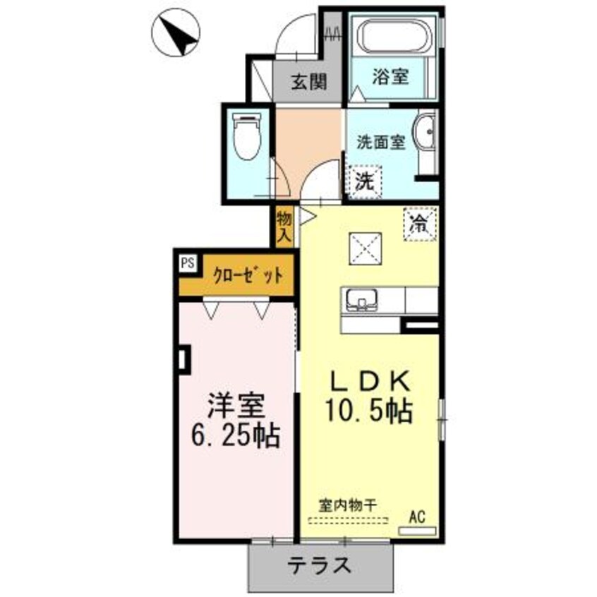 間取図 名鉄三河線/吉浜駅 徒歩11分 1階 築10年