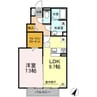 フローラ　B棟 1LDKの間取り