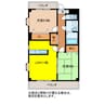 サン・MALEKI 2LDKの間取り