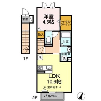 間取図 アルカンシエル　A棟