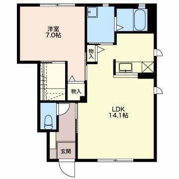 間取り図 カルチェコート　A