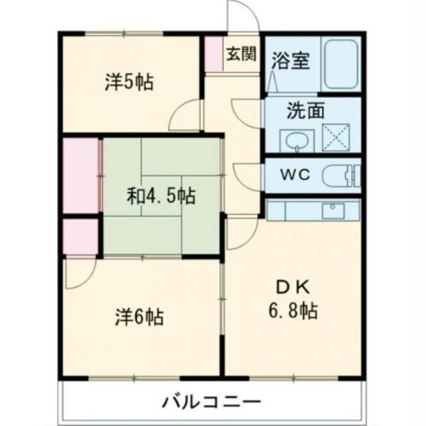 間取図 オレンジハイツ