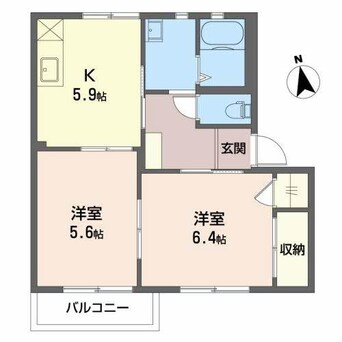 間取図 ファミール入船B