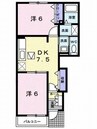 エアリーヴィラＮ 2DKの間取り