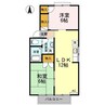 ルミエール２２ 2LDKの間取り