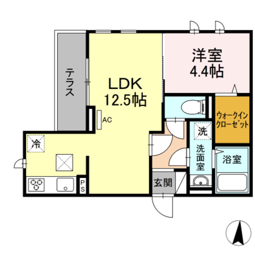 間取図 スペランツァ　ウーノ